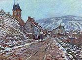 Road to Vetheuil in Winter